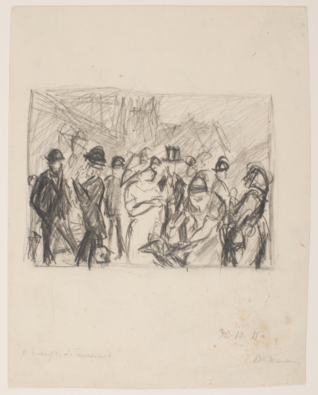 2 [Druhá] Skica pro Tauentzienstrasse od Max Beckmann