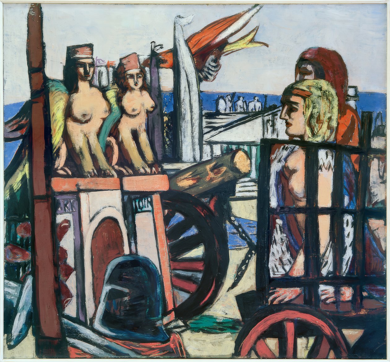 Odstranění sfing od Max Beckmann