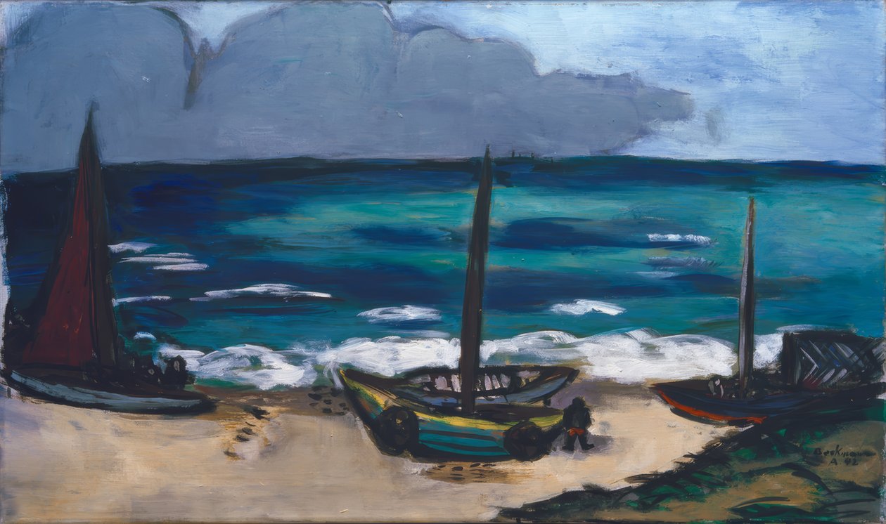 Bouřka se blíží k moři od Max Beckmann