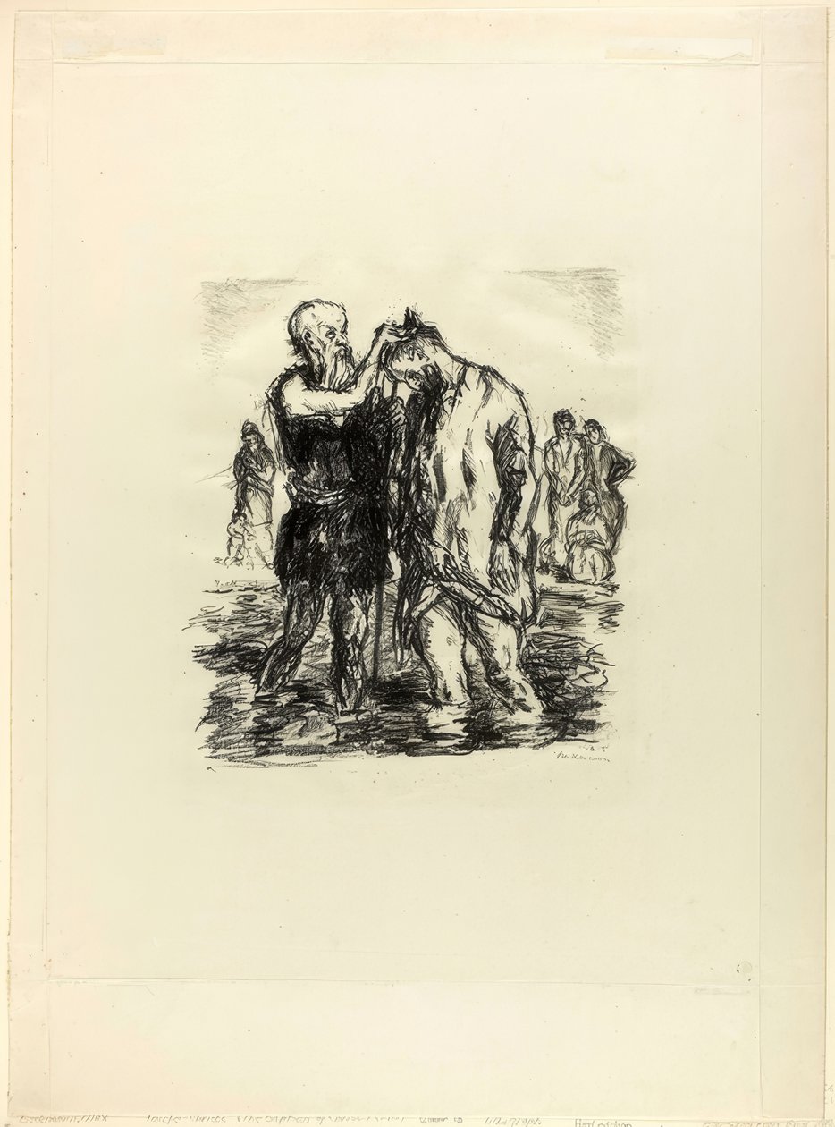 Křest Kristův od Max Beckmann