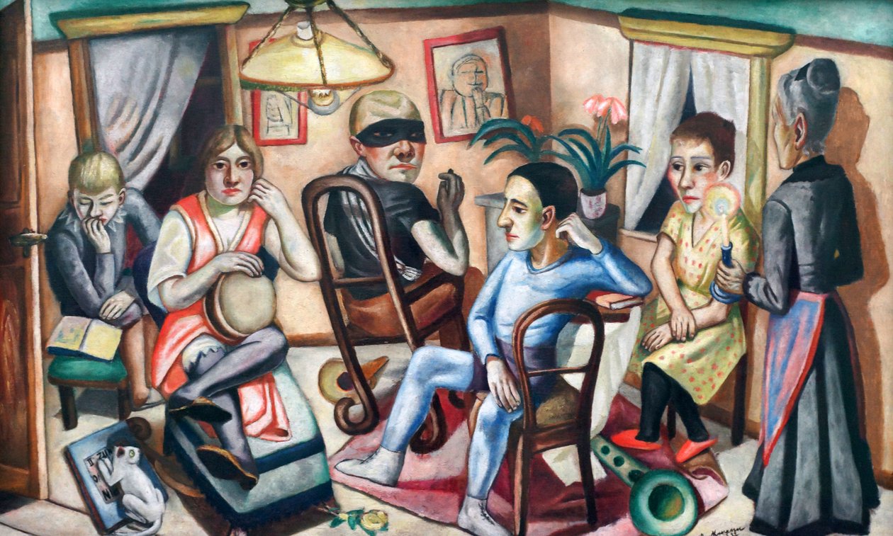 Před maškarním plesem od Max Beckmann