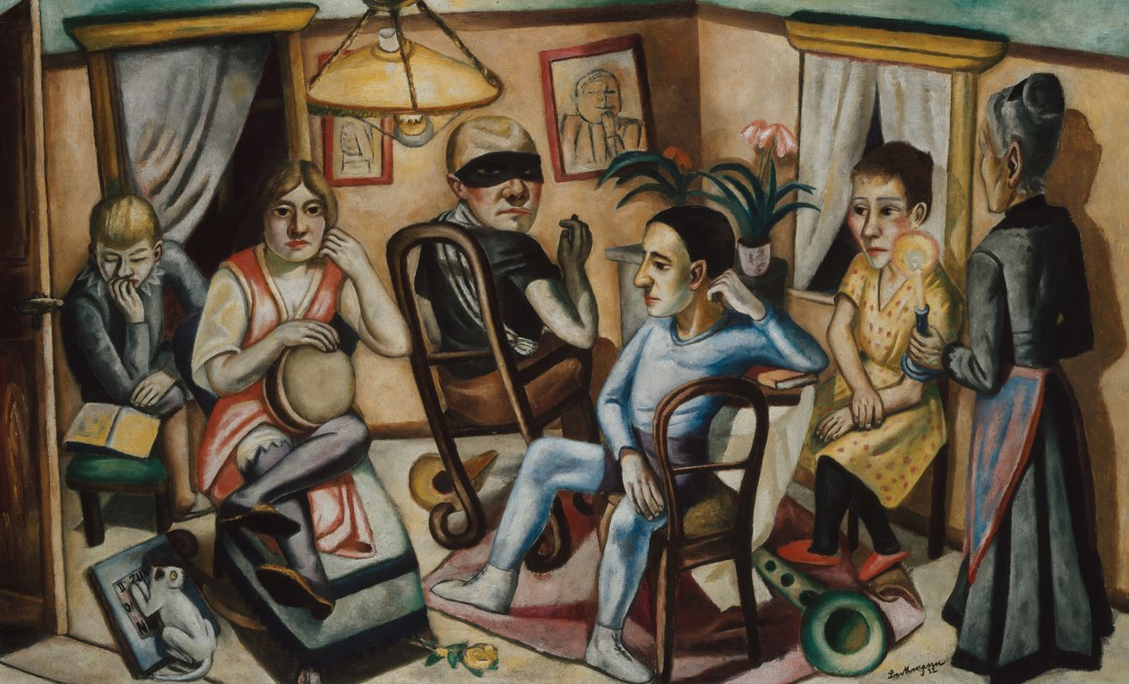 Před maškarním plesem, 1922. od Max Beckmann