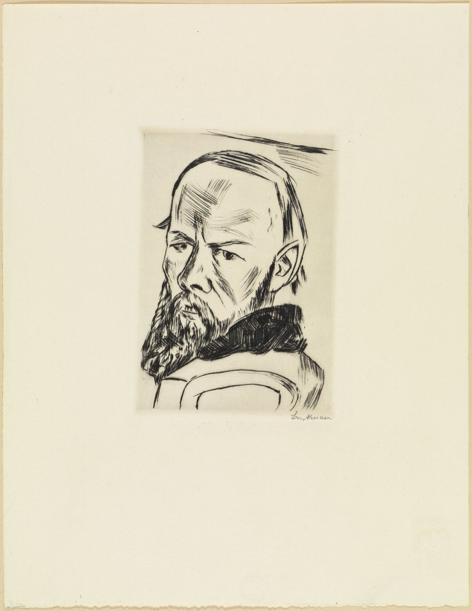 Portrét Dostojevského od Max Beckmann