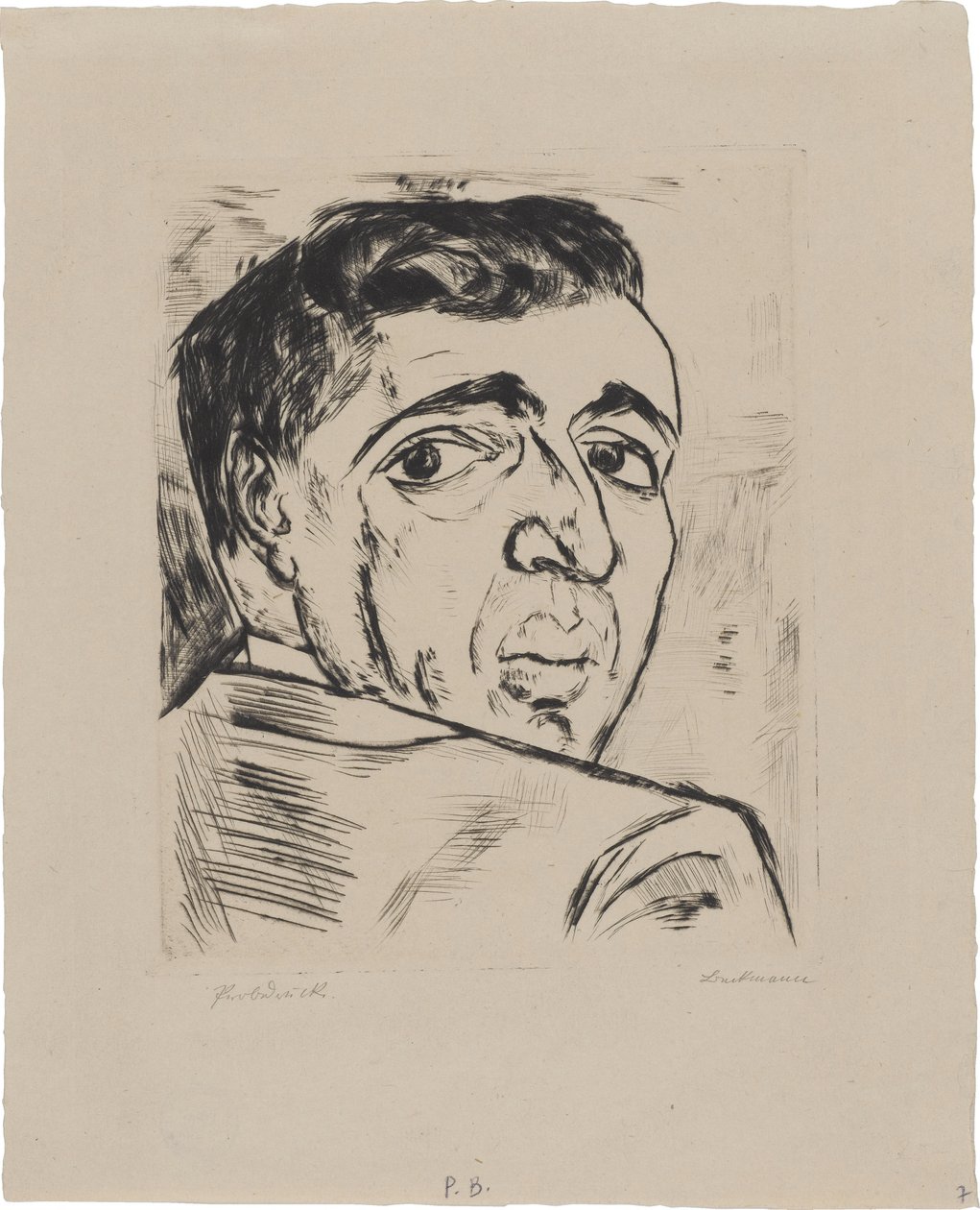 Portrét Israela Ber Neumanna (1887–1961) od Max Beckmann