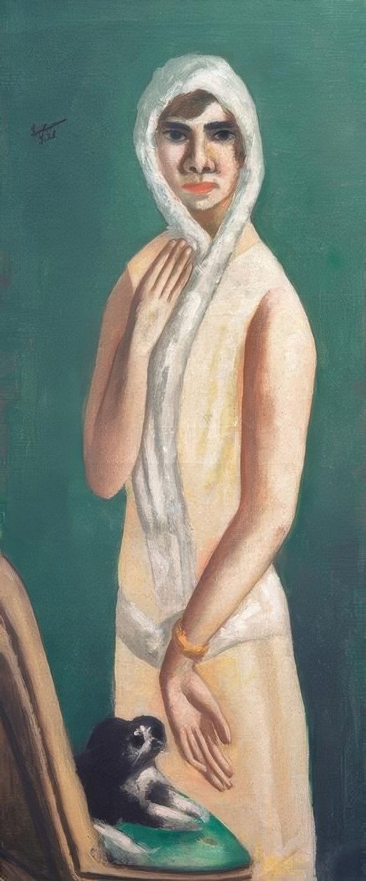Portrét Quappi Beckmannové od Max Beckmann