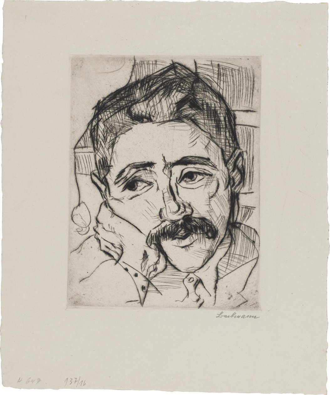 Portrét Waltera Carla (1884-1956) od Max Beckmann