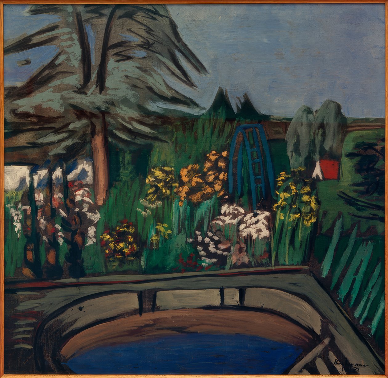 Kvetoucí zahrada od Max Beckmann
