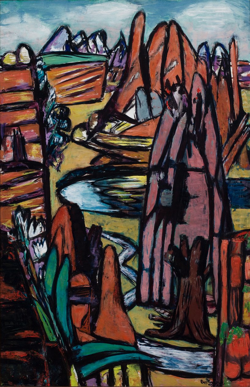 Boulder - Skalnatá krajina od Max Beckmann