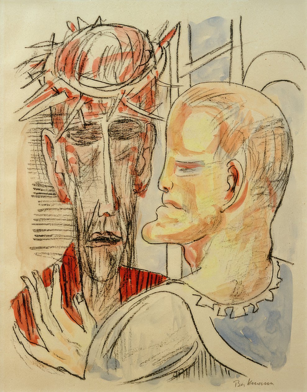 KRISTUS A PILÁT (Kristus a Pilát) od Max Beckmann