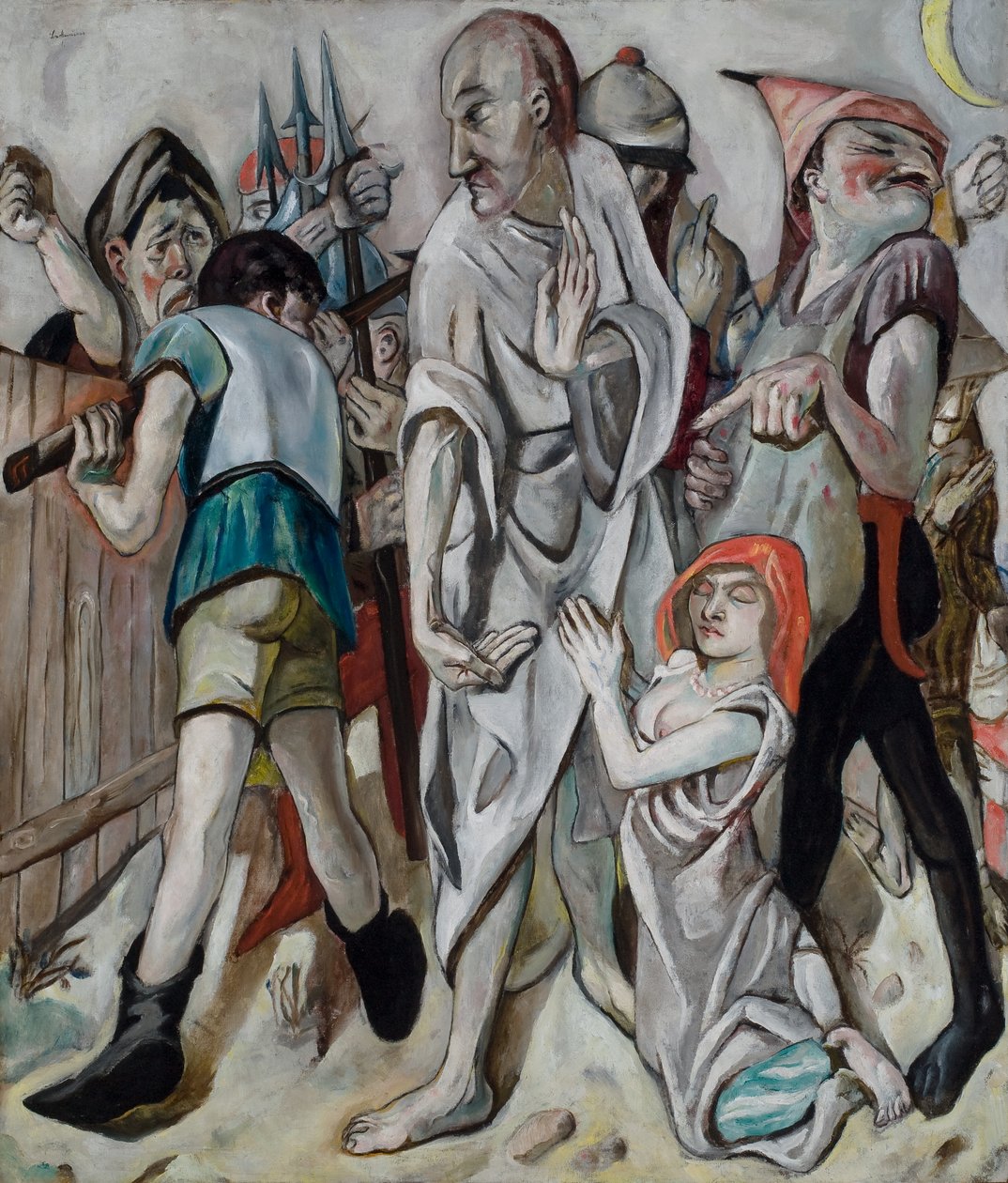 Kristus a žena, která se dopustila cizoložství od Max Beckmann