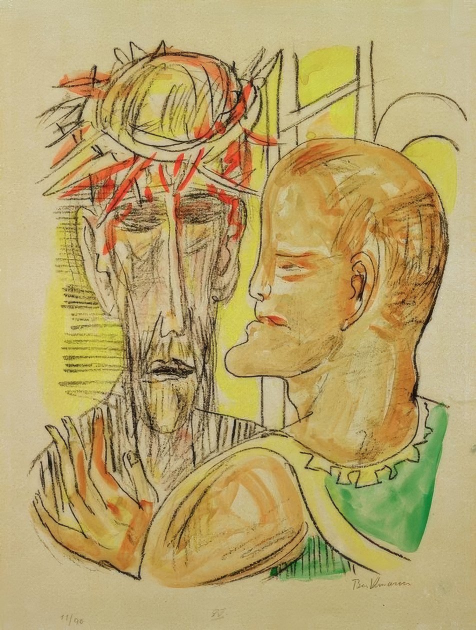 Kristus a Pilát od Max Beckmann