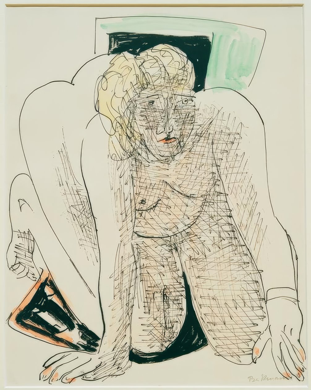 Procházení žena od Max Beckmann