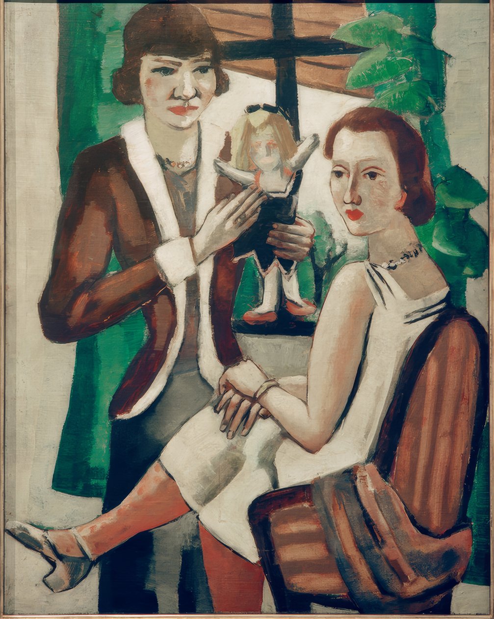 Dámy u okna od Max Beckmann