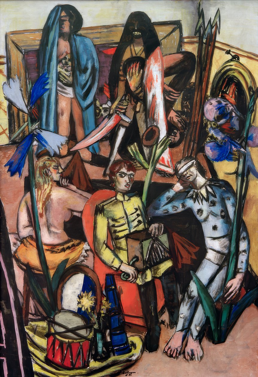 Leiermann (Das Lebenslied) od Max Beckmann