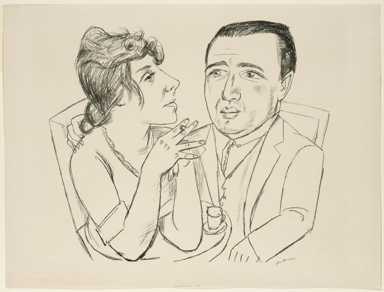 Dvojportrét I. B. Neumanna a Marthy Sternové od Max Beckmann