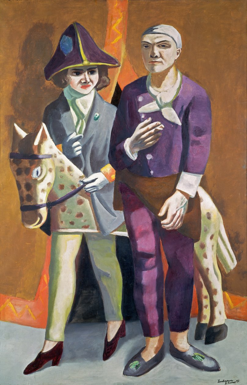 Dvojportrét, Karneval (Max Beckmann a Quappi) od Max Beckmann
