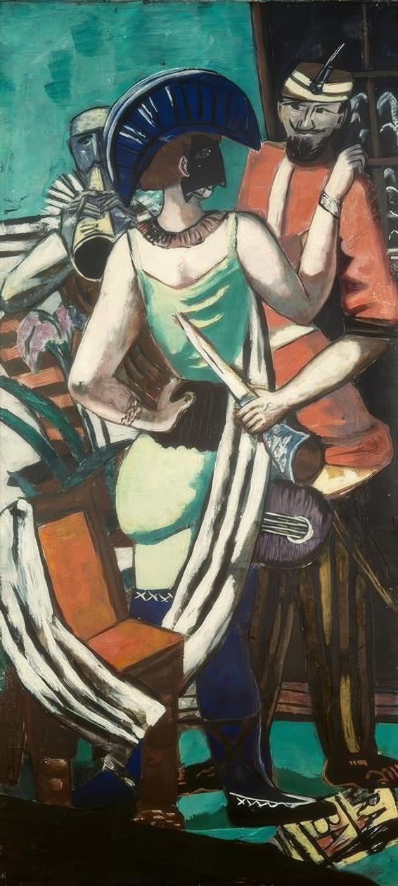 Mardi Gras Paříž od Max Beckmann