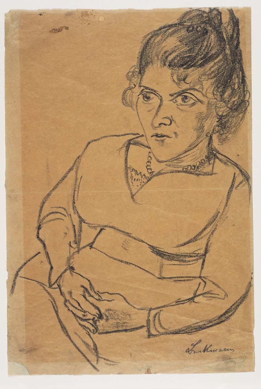 Fridel Battenberg, Halbfigur, sitzend od Max Beckmann