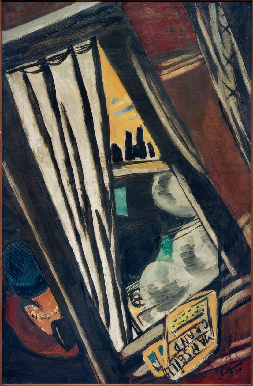 Zlatý šíp: Pohled z okna rychlovlaku od Max Beckmann