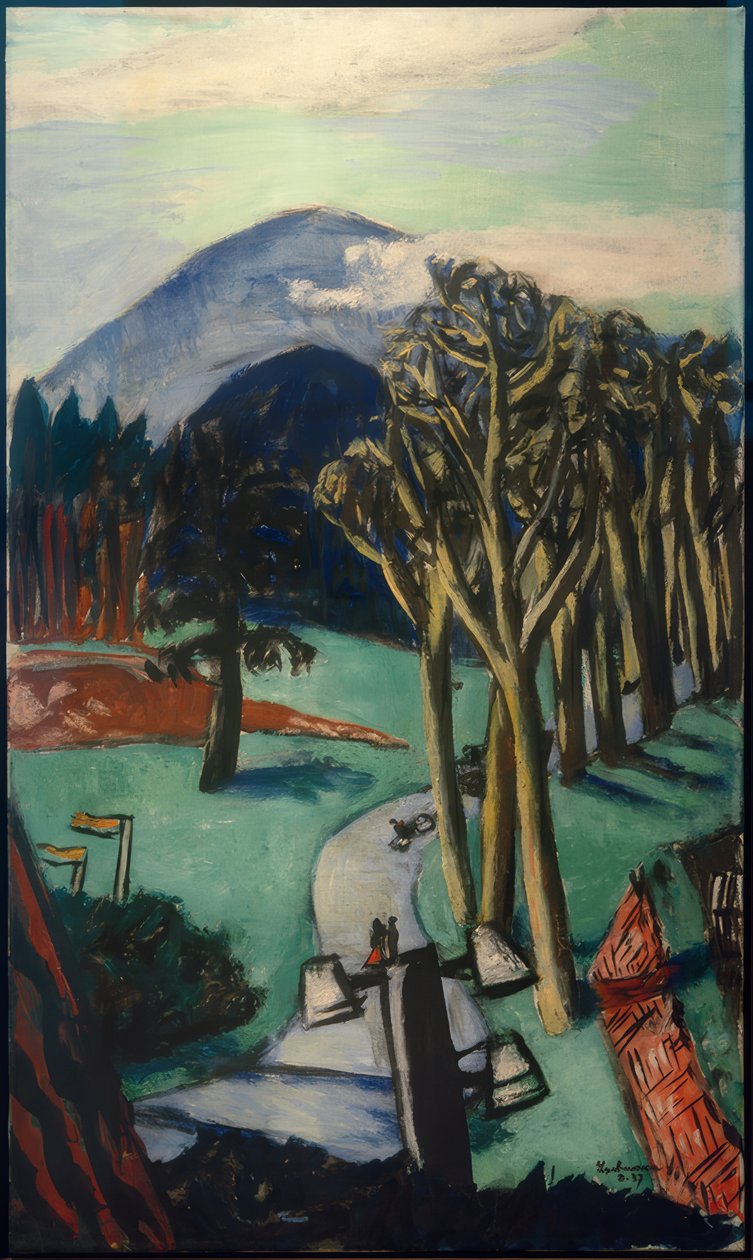 Golfové hřiště Baden-Baden od Max Beckmann