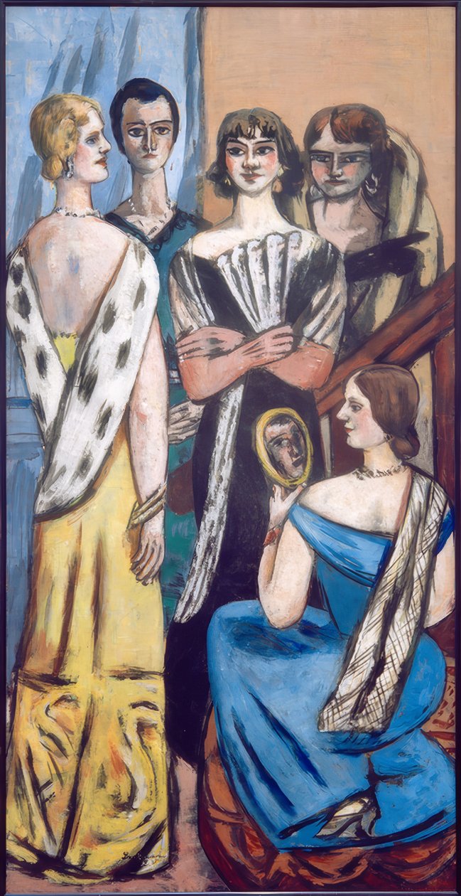 Velký obrázek žen (pět žen) od Max Beckmann