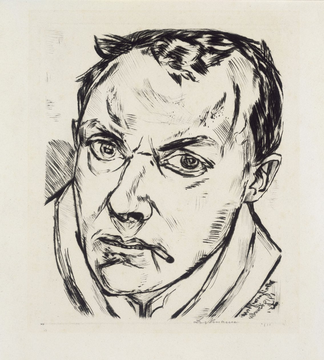 Velký autoportrét od Max Beckmann