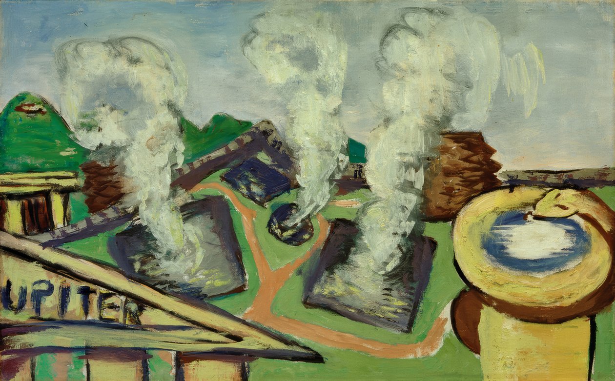 Horké prameny v Abano od Max Beckmann