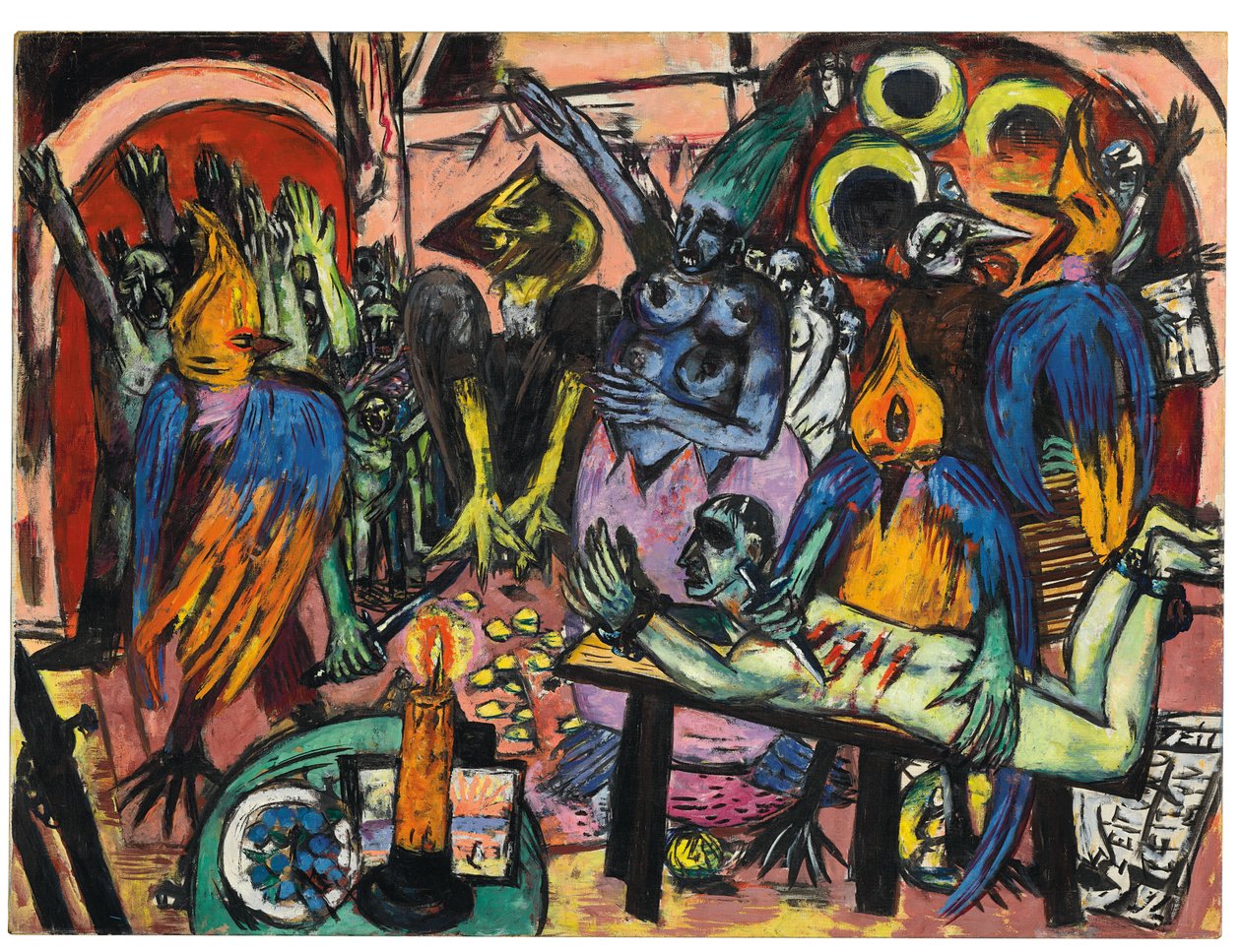 Peklo ptáků od Max Beckmann