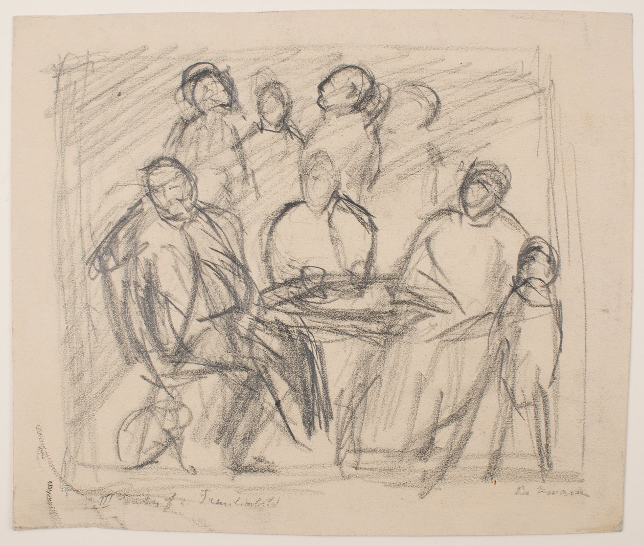 III [Třetí] Skica pro rodinný portrét od Max Beckmann