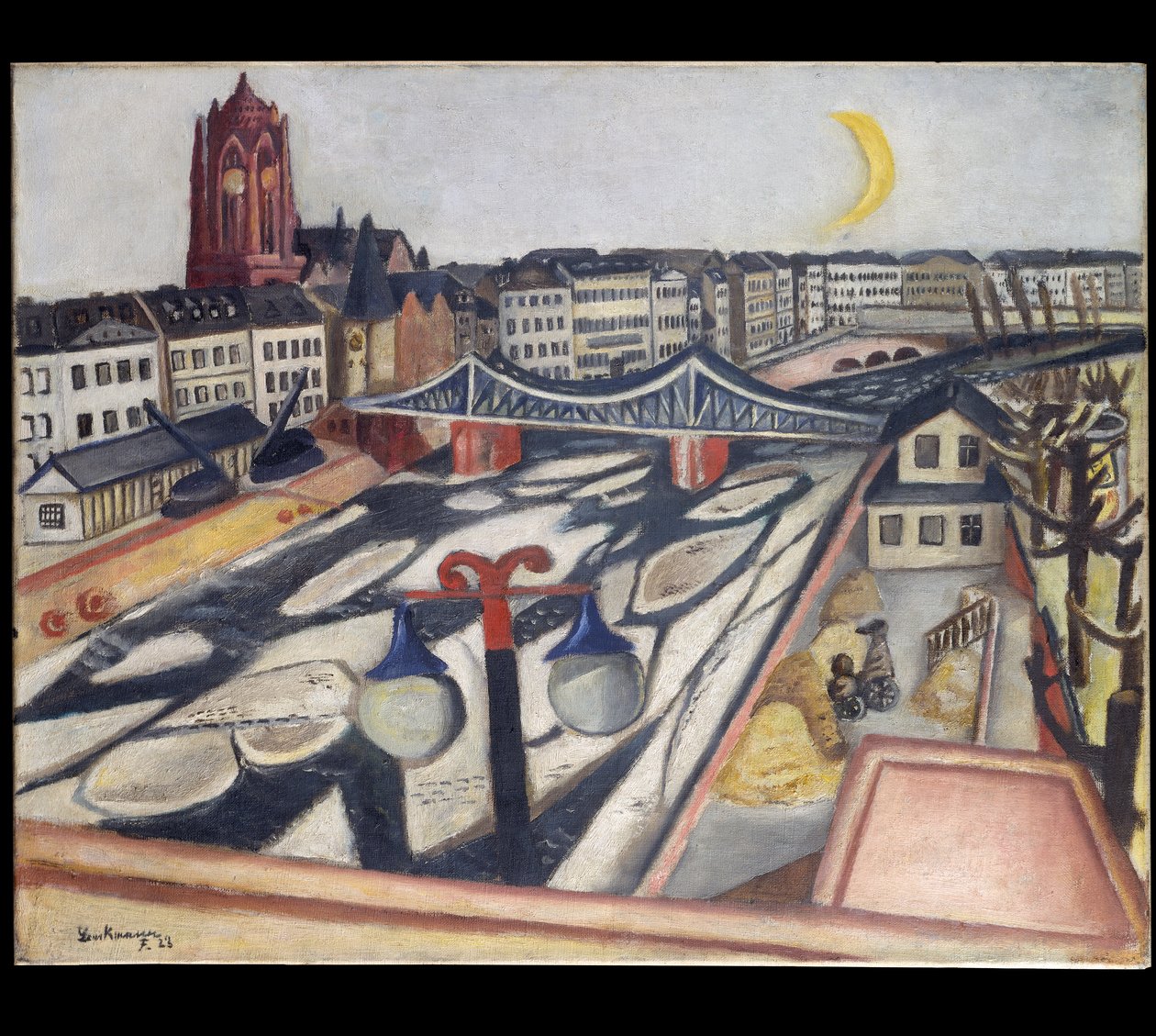 Led na řece od Max Beckmann