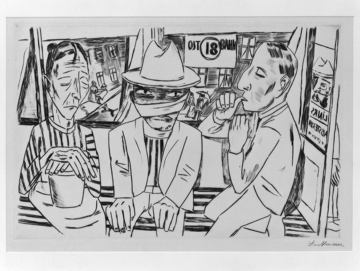 V tramvaji od Max Beckmann