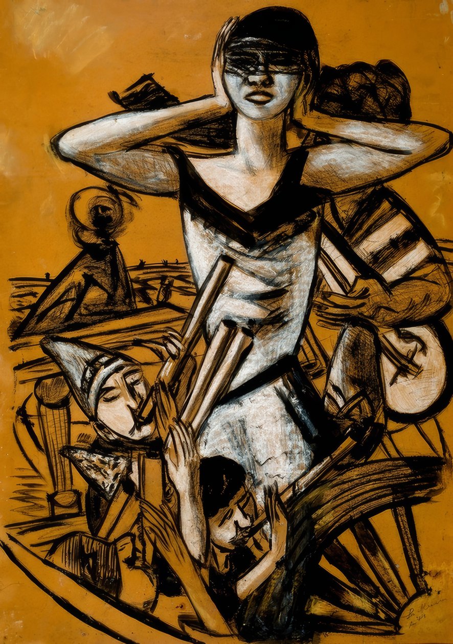 Karneval v Neapoli od Max Beckmann