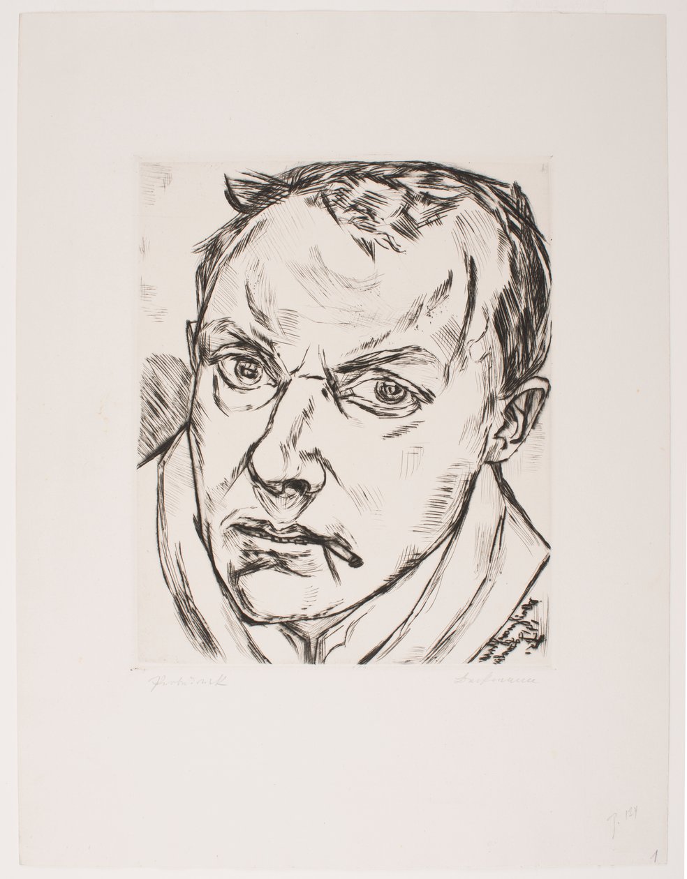Velký autoportrét od Max Beckmann