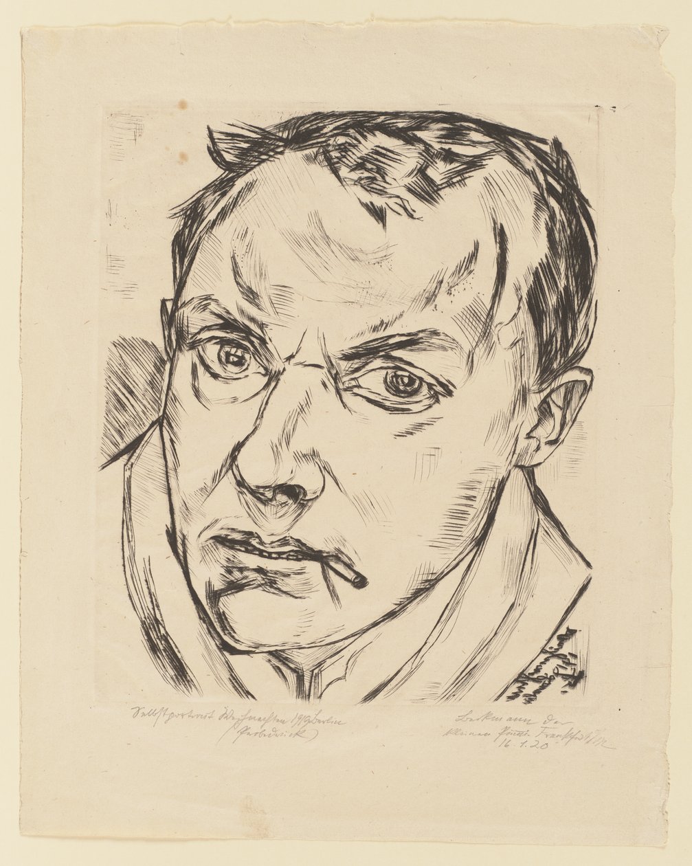 Velký autoportrét od Max Beckmann