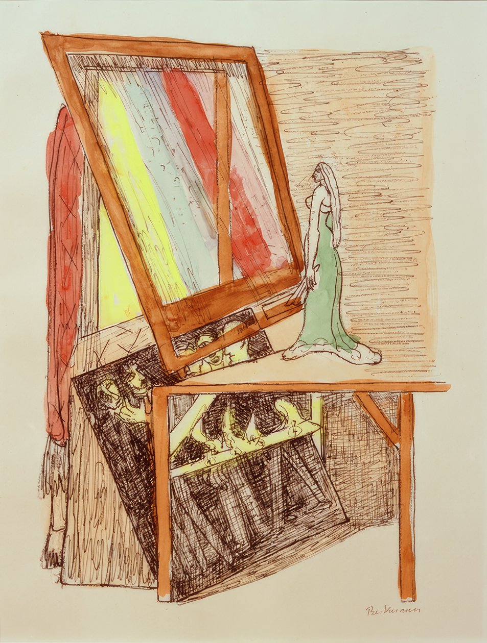 MAGIC MIRROR (Zauberspiegel) od Max Beckmann