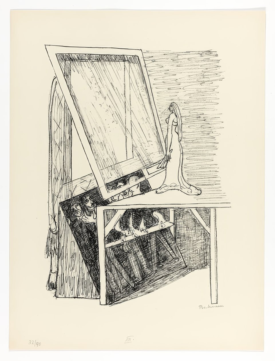 Magic Mirror, deska 13 z Day and Dream od Max Beckmann