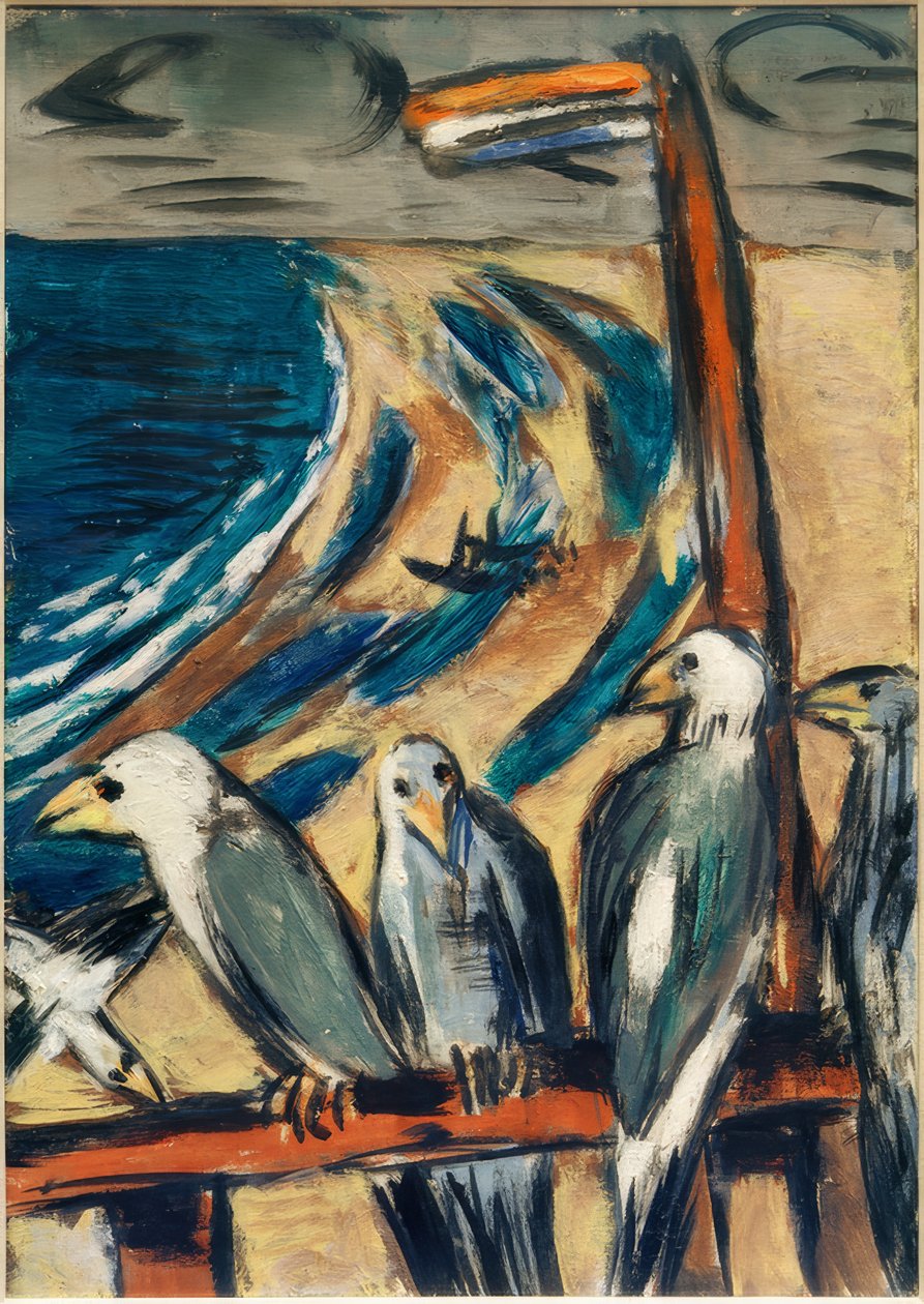 Rackové v bouři od Max Beckmann