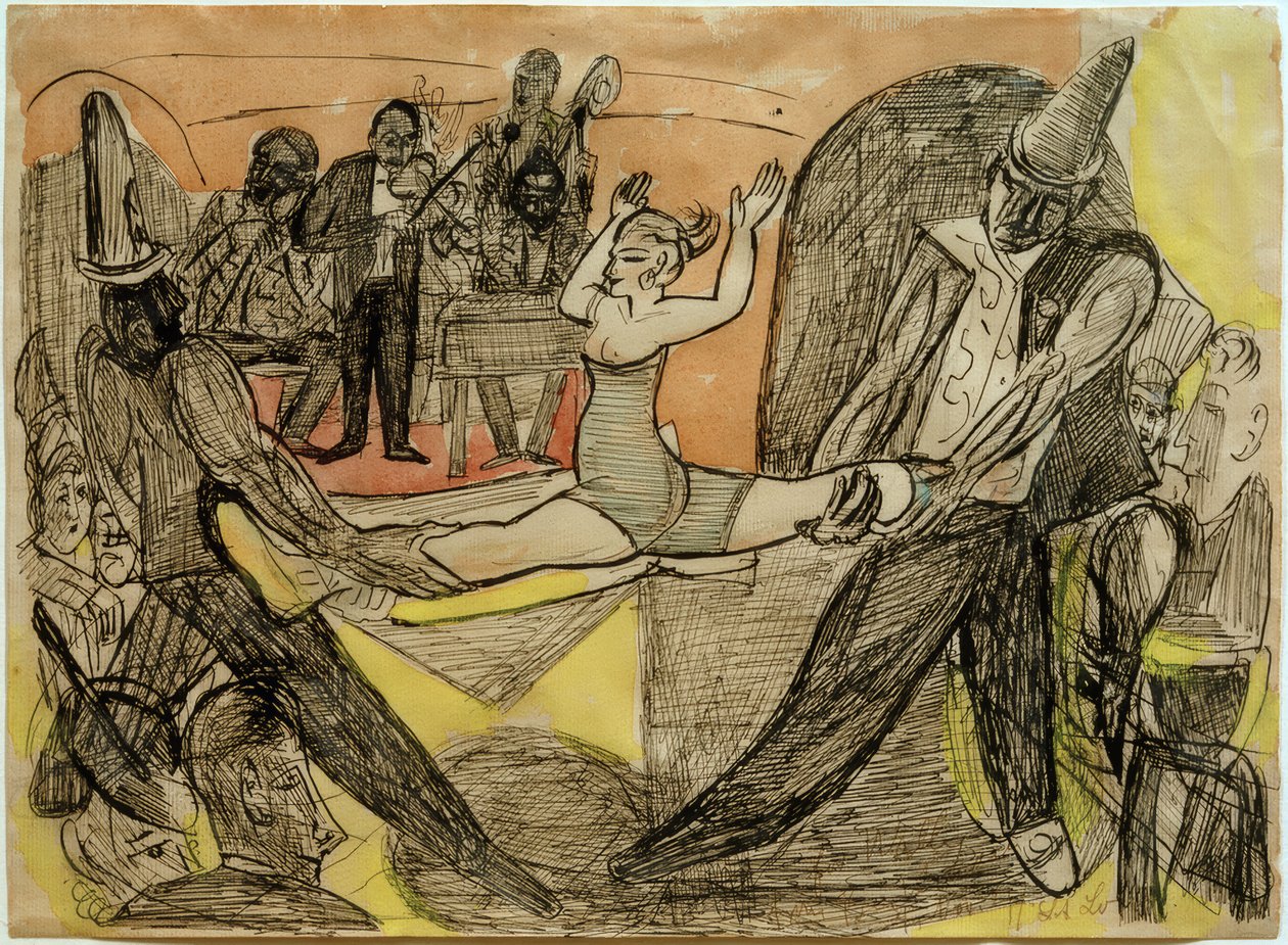 Noční klub v New Yorku od Max Beckmann