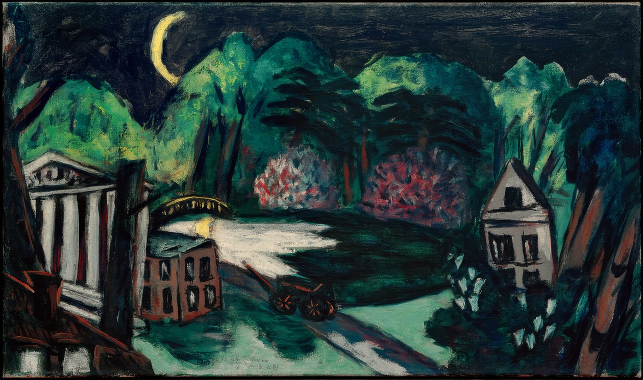 Noční park. Baden-Baden od Max Beckmann