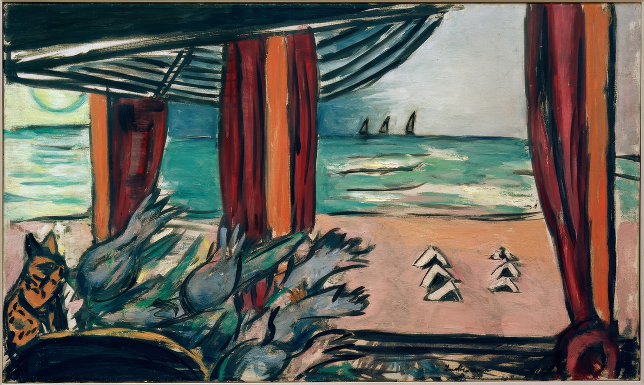 Krajina Severního moře se stany od Max Beckmann