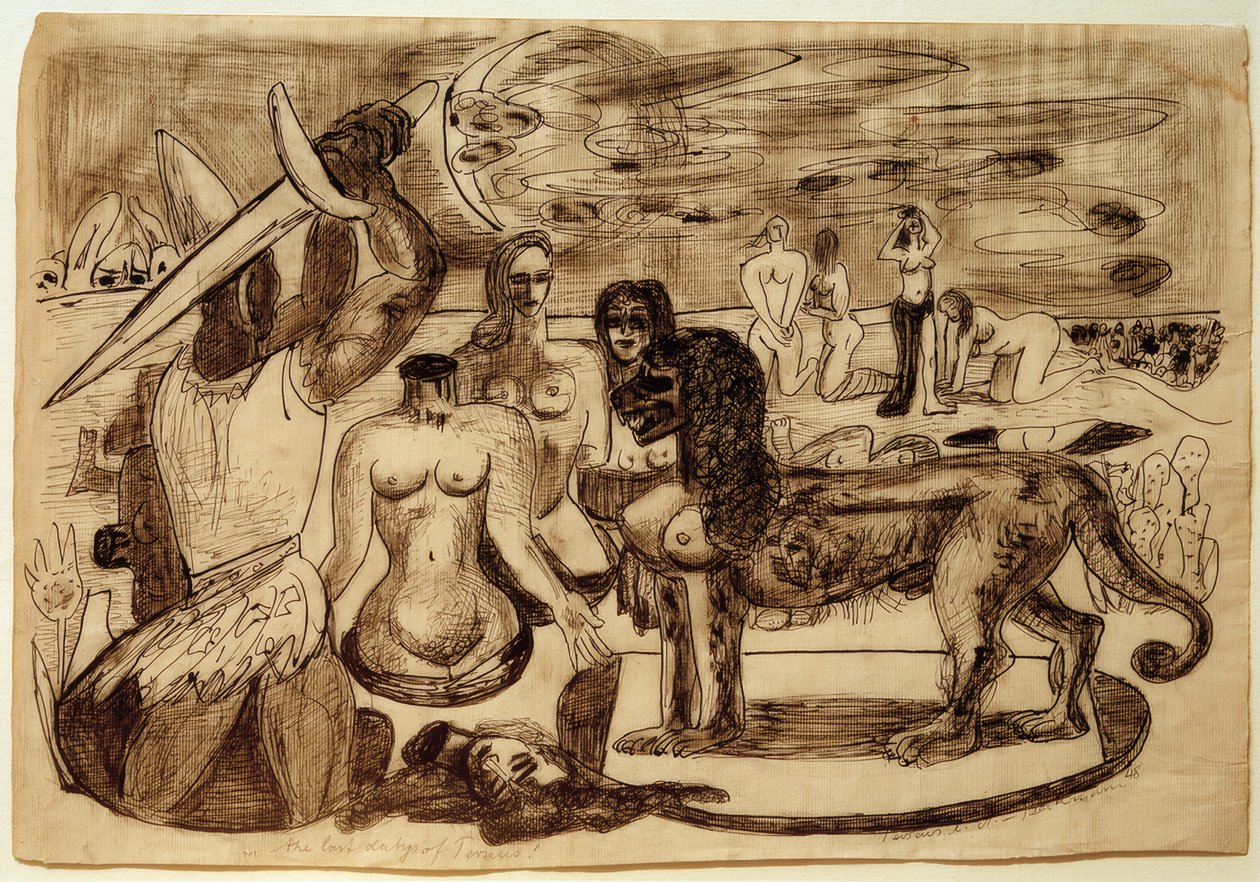 Perseus (Herkules) závěrečný úkol od Max Beckmann