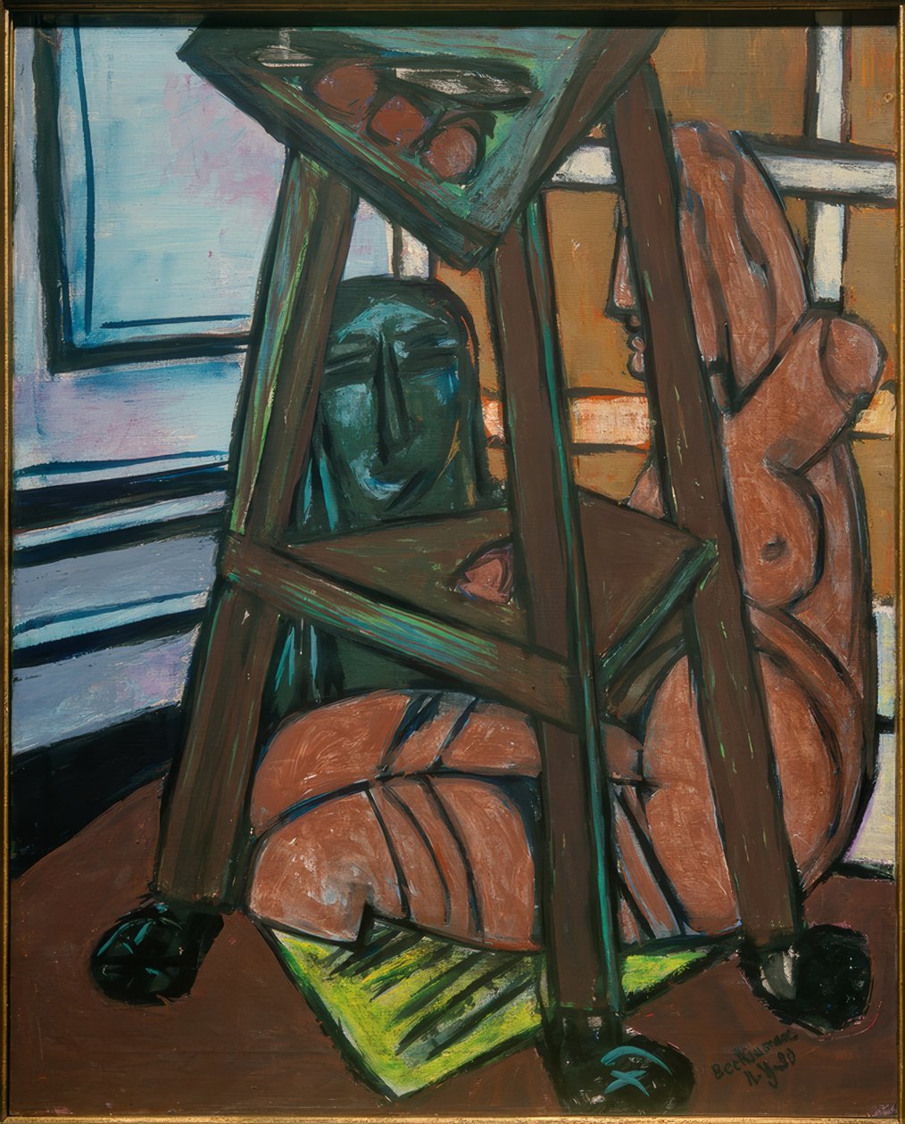Plastikové studio (ateliérový kout) od Max Beckmann