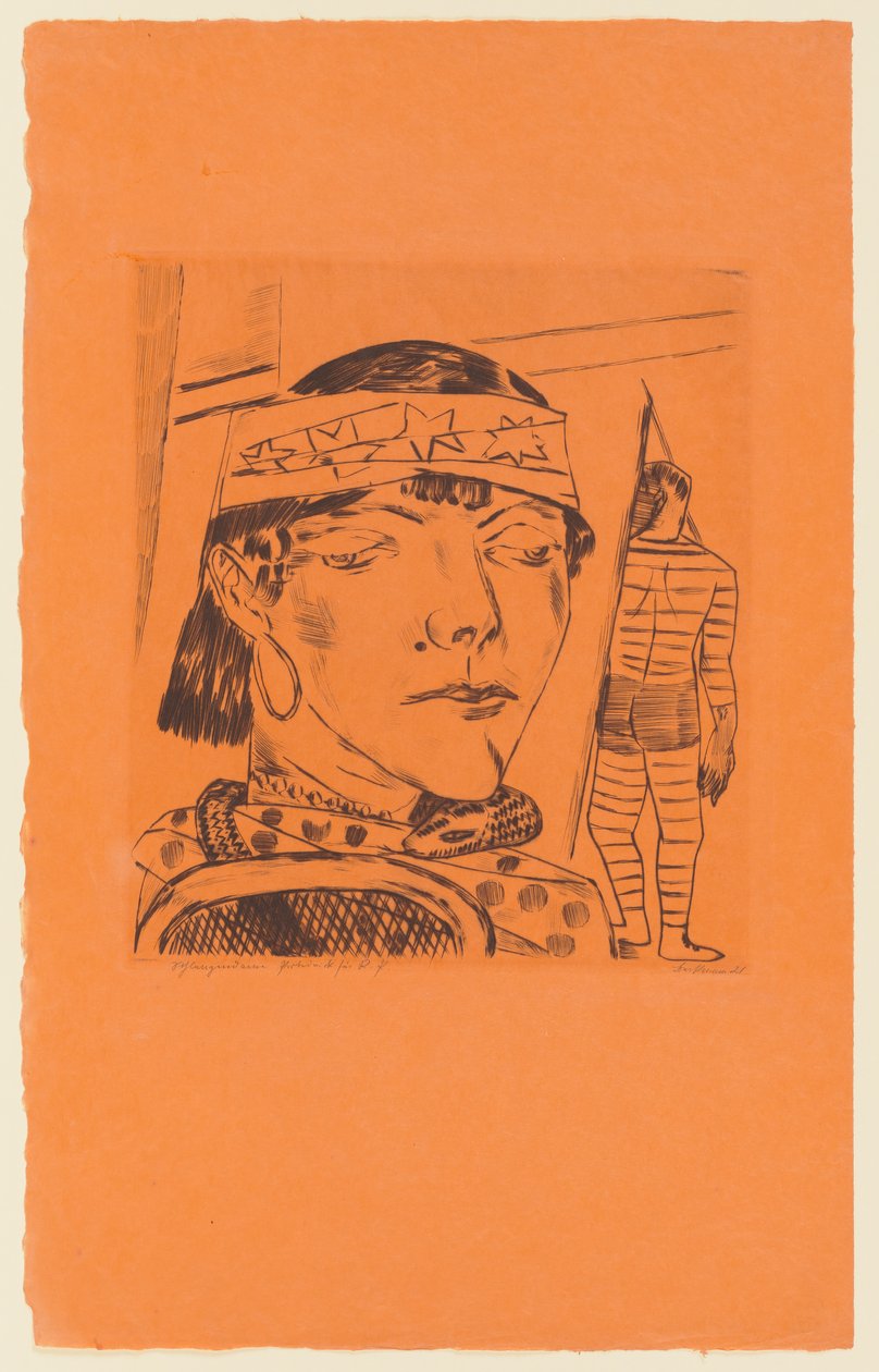 Tafel 10 der Serie: Jährlicher Jahrmarkt od Max Beckmann