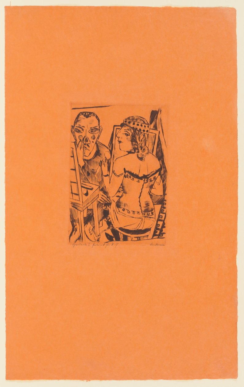 Tafel 2 der Serie: Jährlicher Jahrmarkt od Max Beckmann