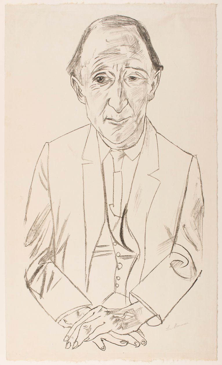 Portrét skladatele Frederika Deliuse od Max Beckmann