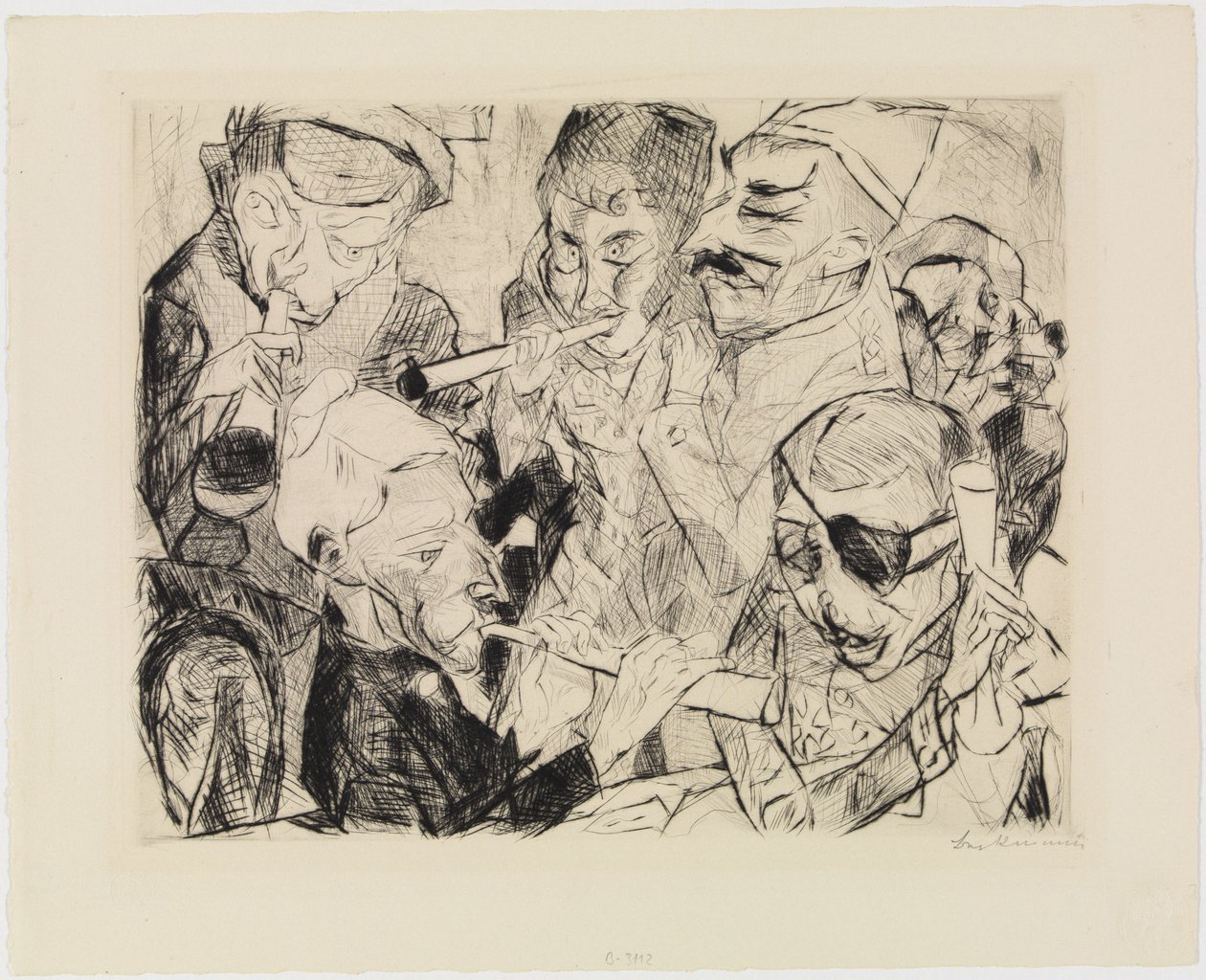 Šťastný nový rok 1917 od Max Beckmann