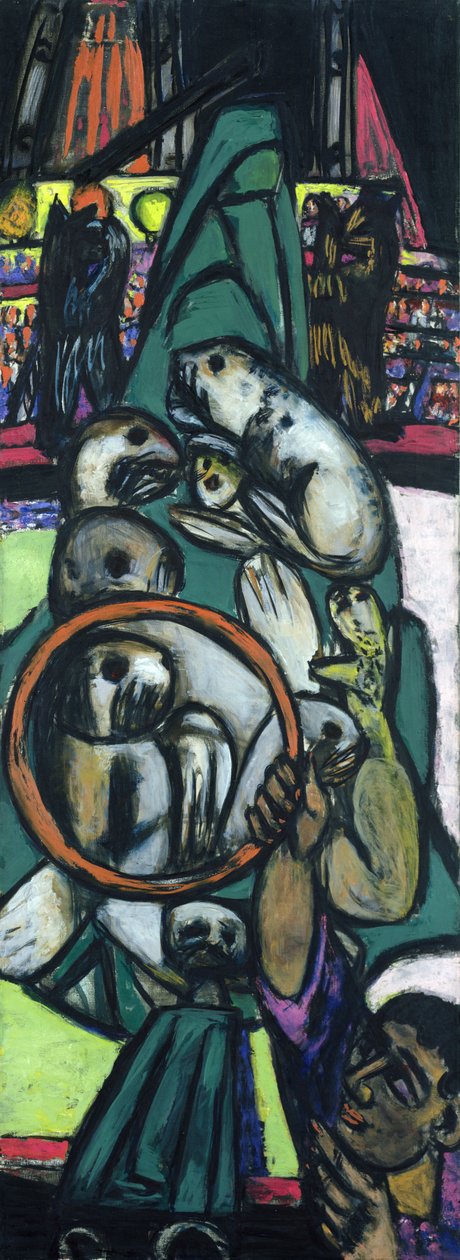 Lachtani v cirkuse od Max Beckmann