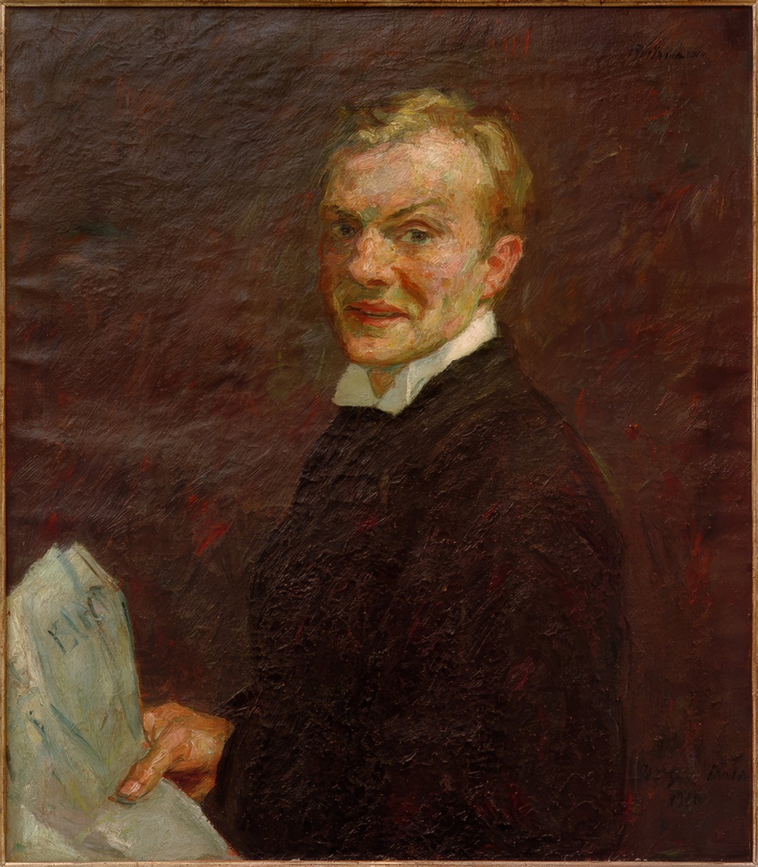 Autoportrét (smích) od Max Beckmann