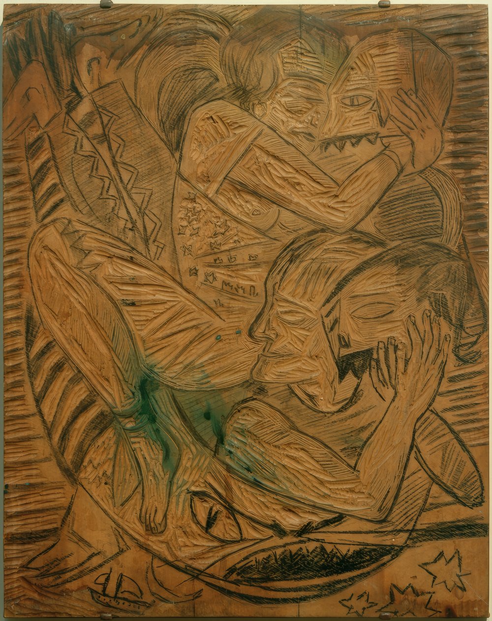 Autoportrét s Naïlou jako cirkusovou umělkyní od Max Beckmann