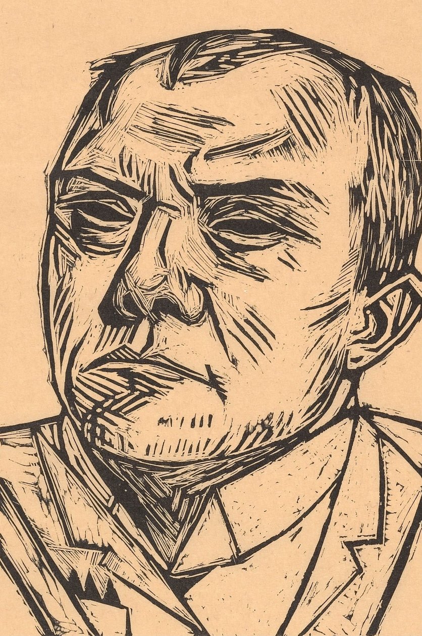 Selbstbildnis od Max Beckmann